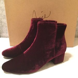Joie Fenellie Oxblood Ankle Boots Size 7 EUR 37.5